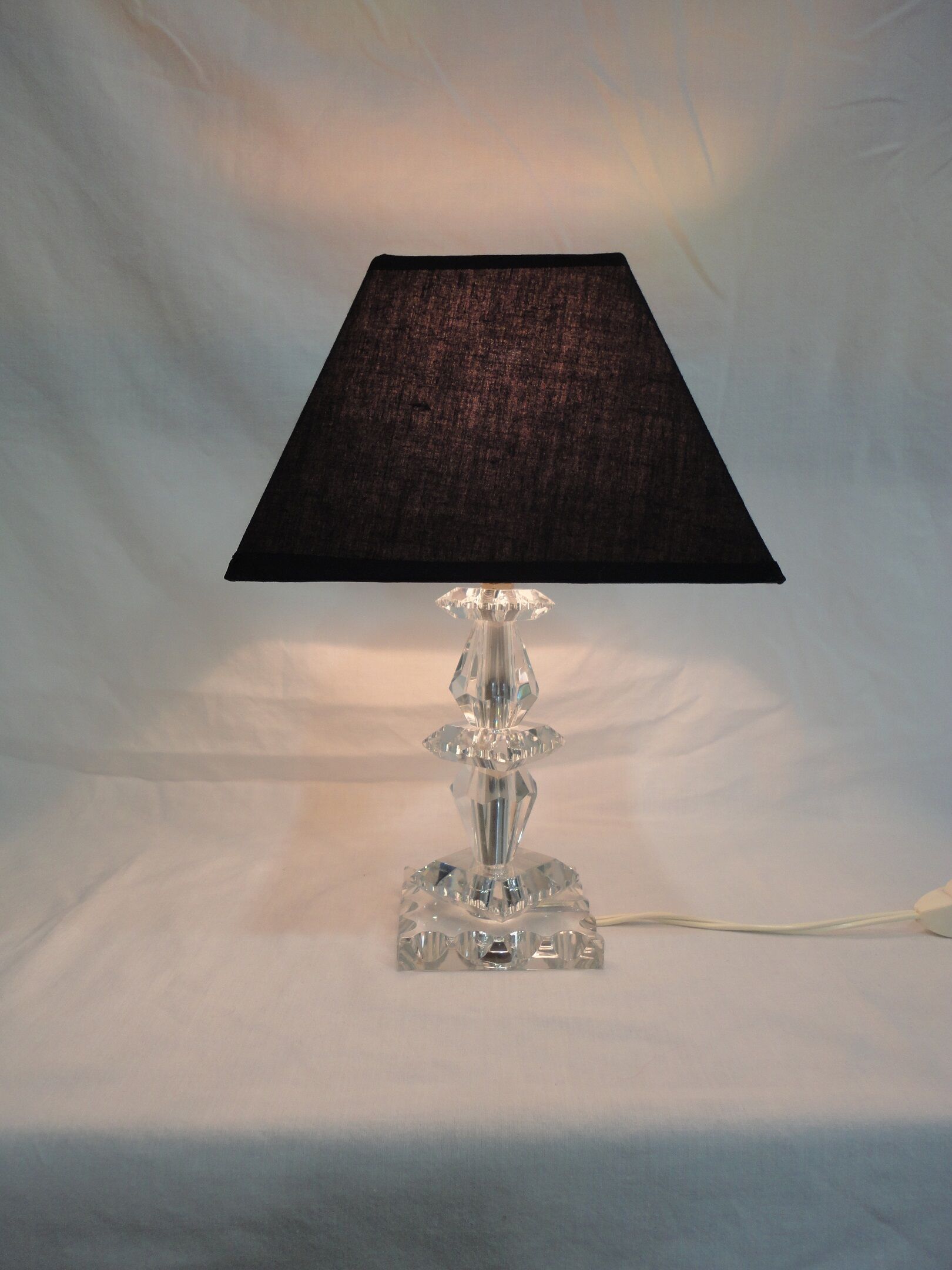 Lamp vintage cut glass