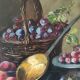 Old Still Life Oil Painting/Golden Frame/19th Century/L.Gervais