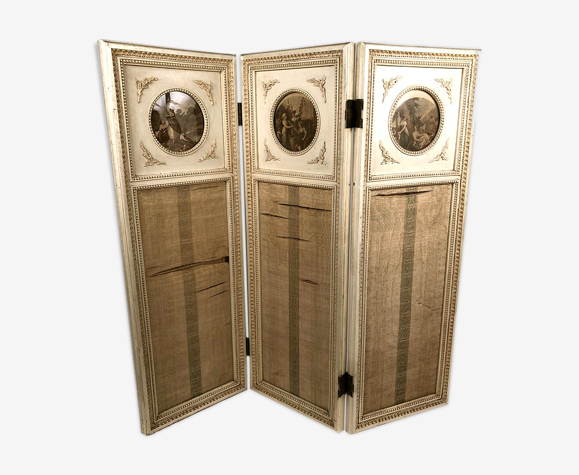 Paravent de style Louis XVI à trois feuilles