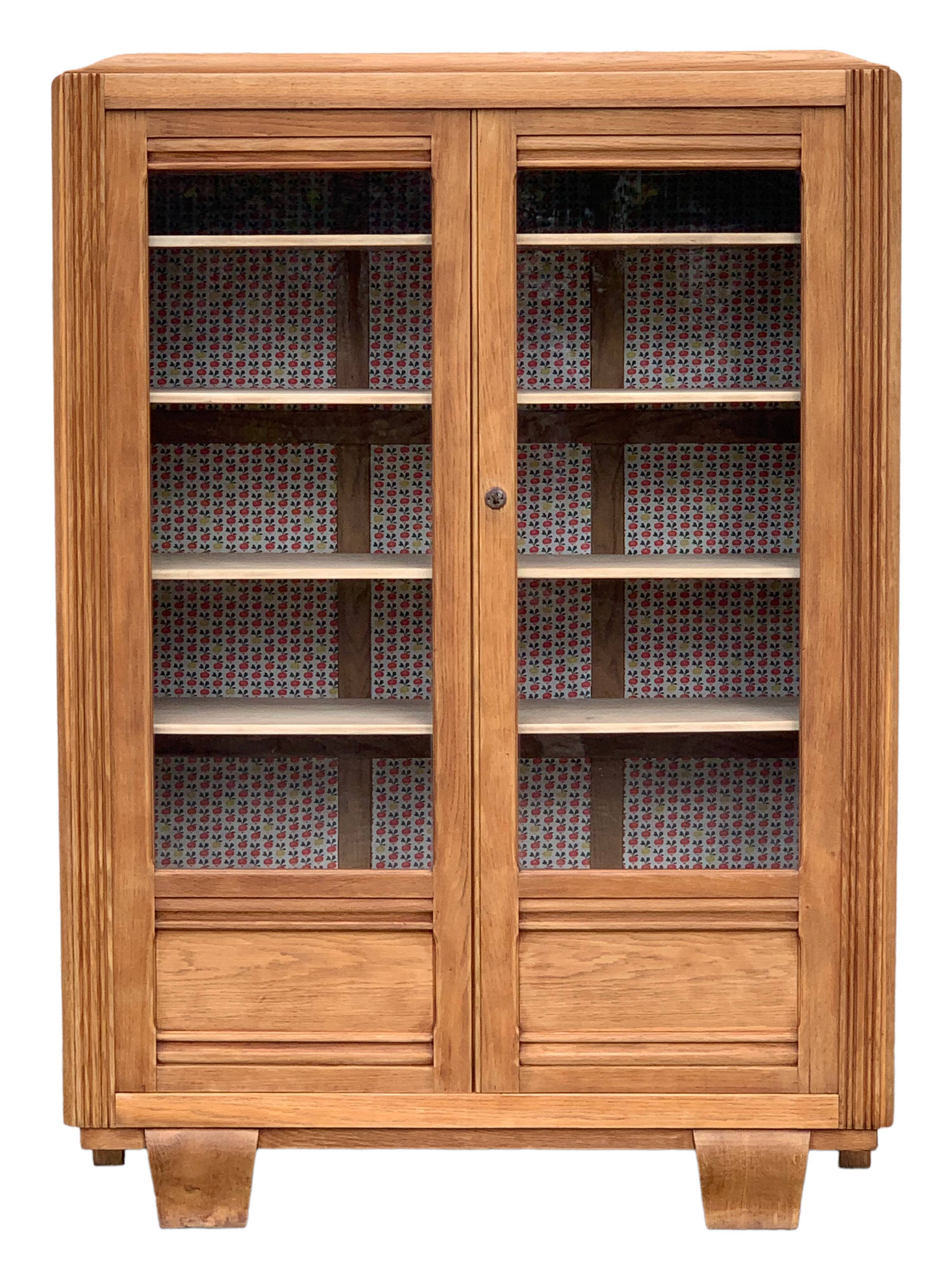 Parisian glazed wardrobe 1930 raw wood