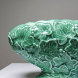 Small earthenware planter in relief barbotine style with ivy, Sylvac England.