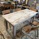 White patinated table