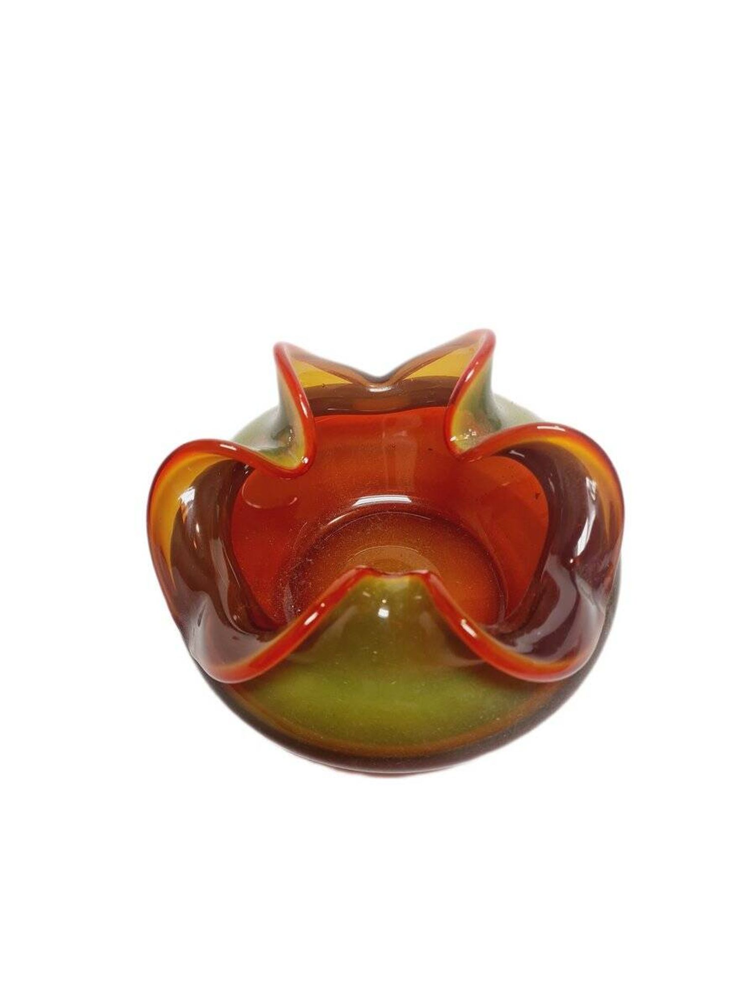 Container by Czesław Zuber for Sudety Glassworks, Poland, 1960s