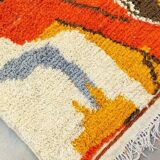 Tapis berbère marocain orange 222 x 152CM