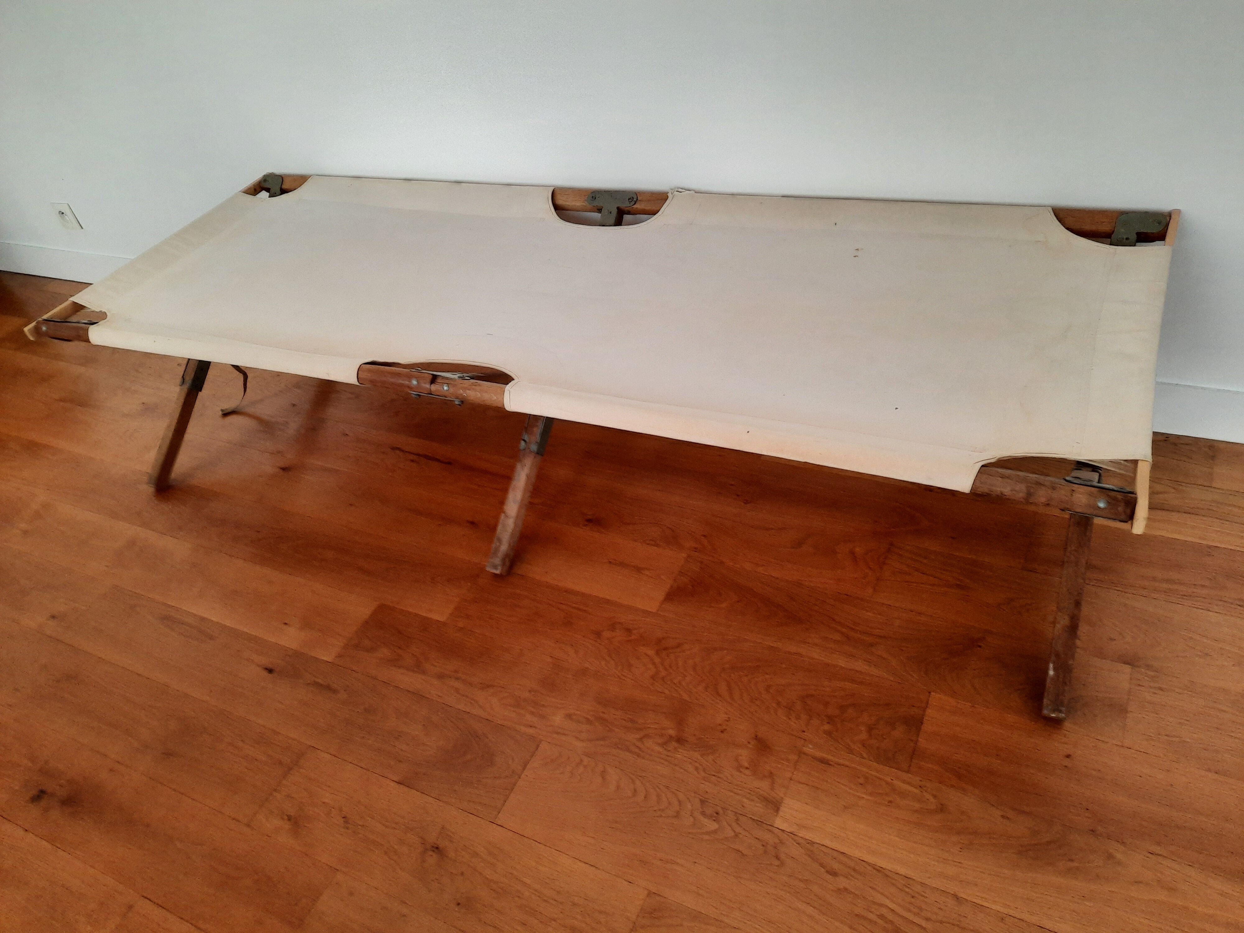 Former military camp bed