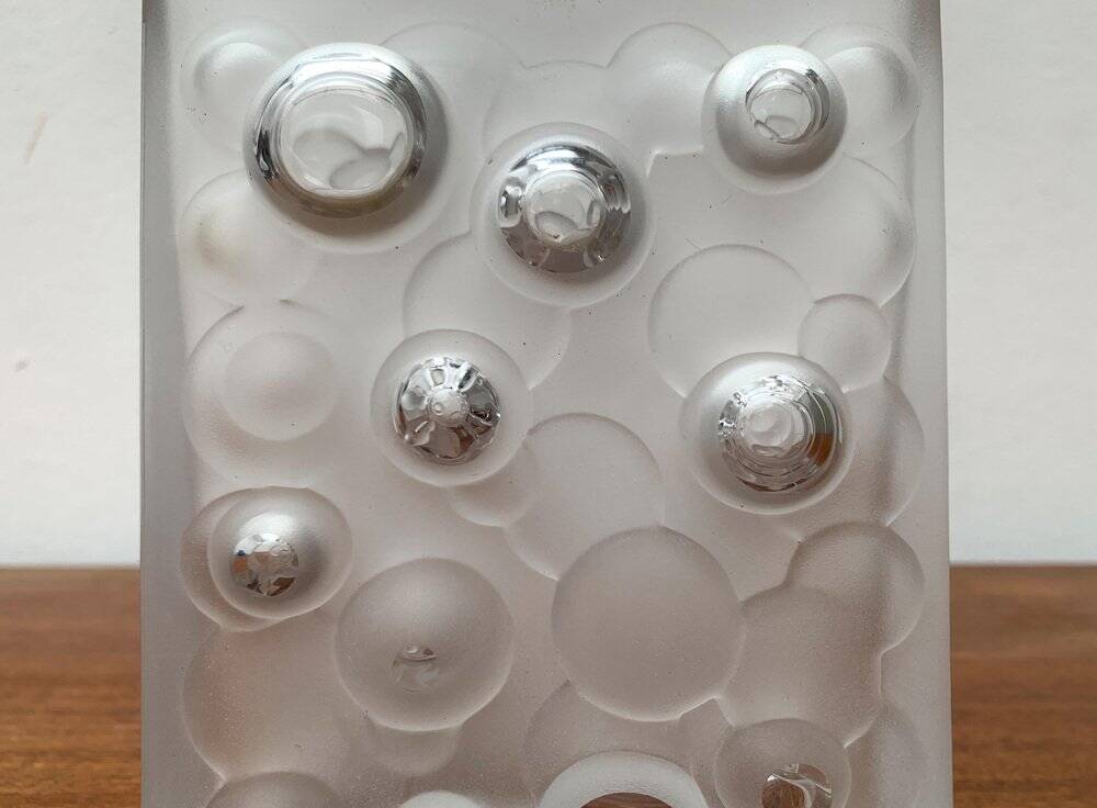 Mid-century German space age bubble glass vase by Gral, 1960s.