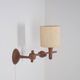 Danish teak wall lamp, 1960s
