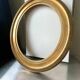 Large antique oval frame gilded wood 46  cm x 40 cm