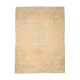 6x8 Handmade Beige Tones Wool Vintage Rug 260x194Cm