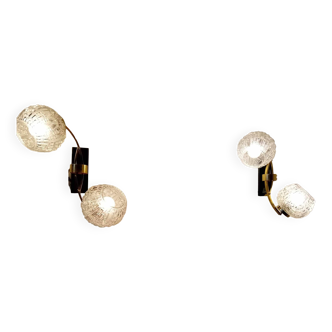 Pair of Maison ARLUS wall lights from the 40s/50s