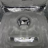 Vintage cigar ashtray glass paved