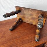 Repose-pied vintage 1960 en bois