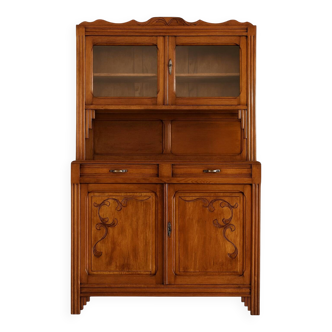 Ancient Vendée two-body buffet in solid wood