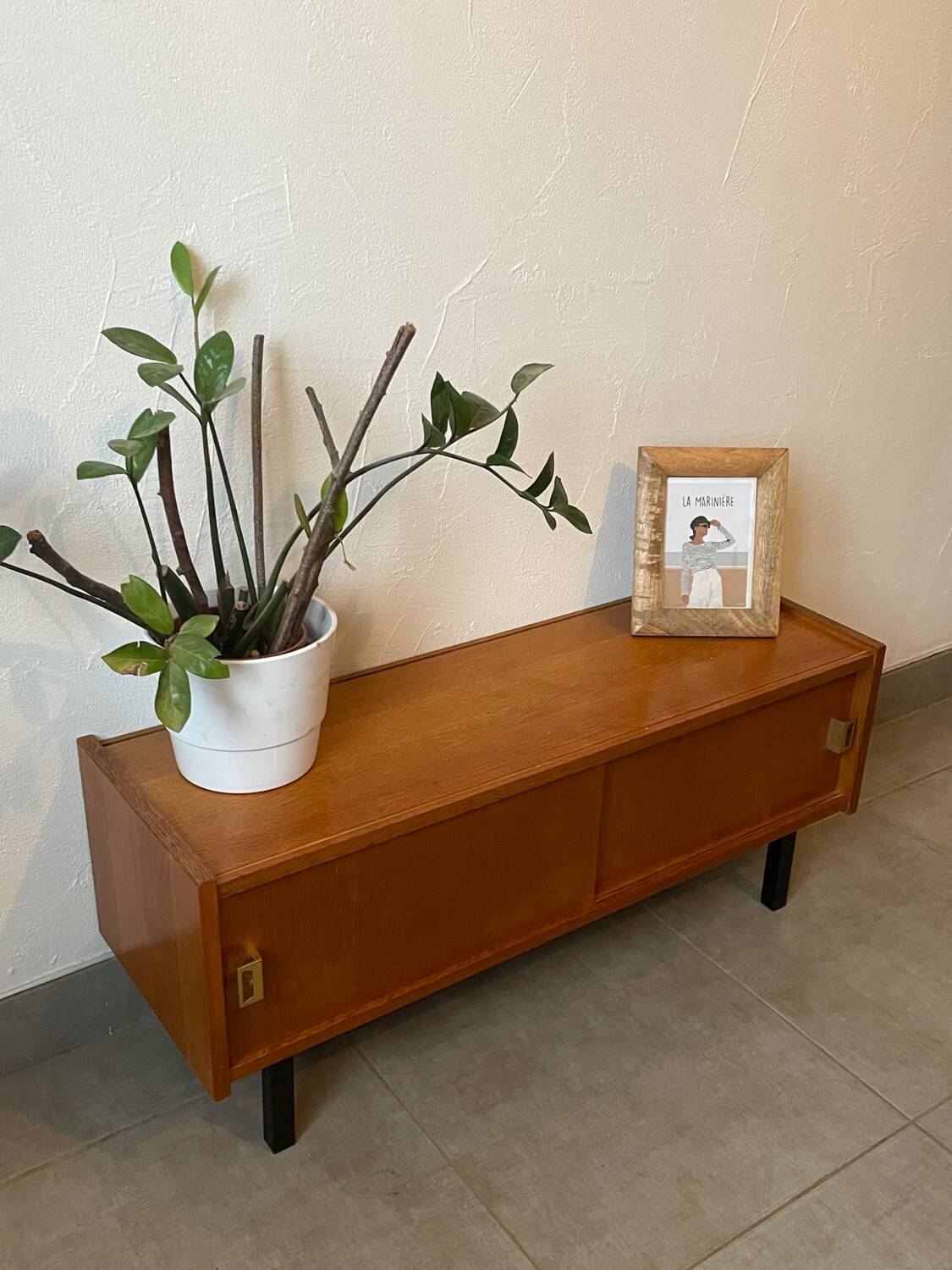 Enfilade / meuble télé vintage en chêne