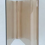 S-shaped magazine rack in altuglas by Michel Dumas, France, 1970s