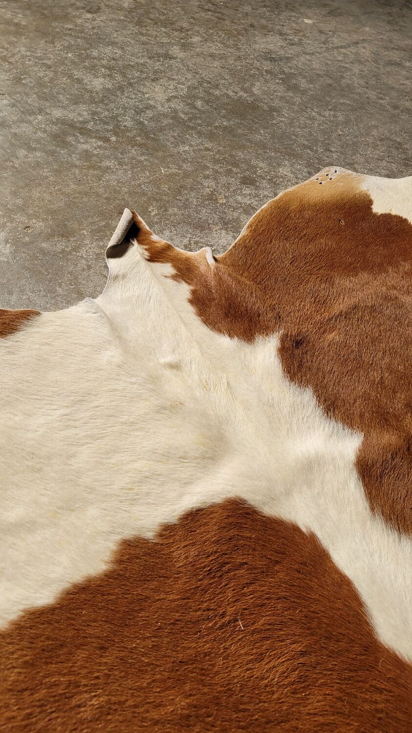 Vintage cowhide rug 1970