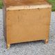 Commode vintage en chêne pieds compas 3 tiroirs des années 50