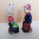 Breton salt and pepper shakers in a couple.