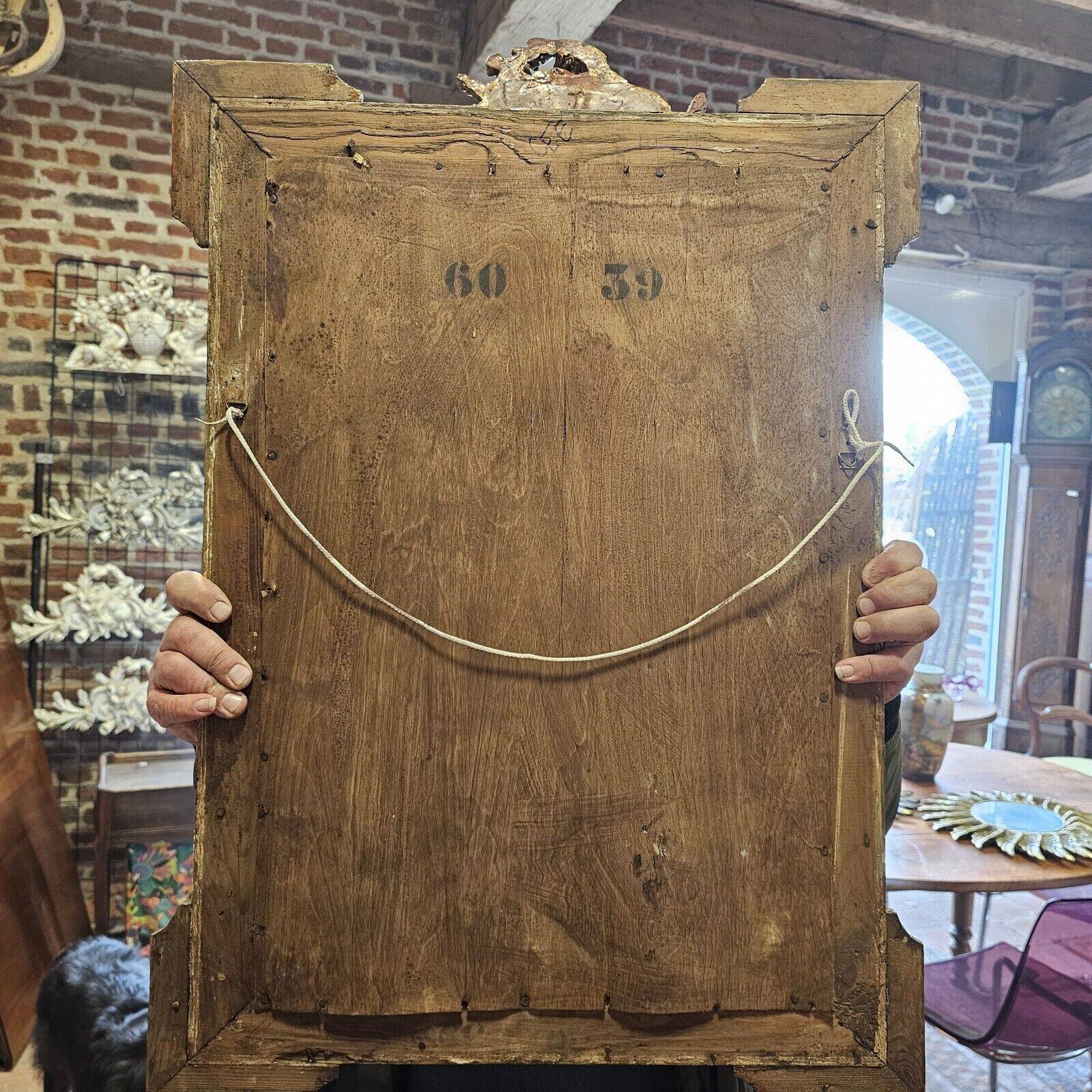 miroir doré avec des instruments de musique (petit modèle )