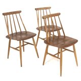 Set of 3 Scandinavian "Fanett" chairs by Ilmari Tapiovaara, Sweden, 1960