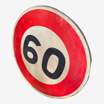 Panneau de signalisation limitation 60
