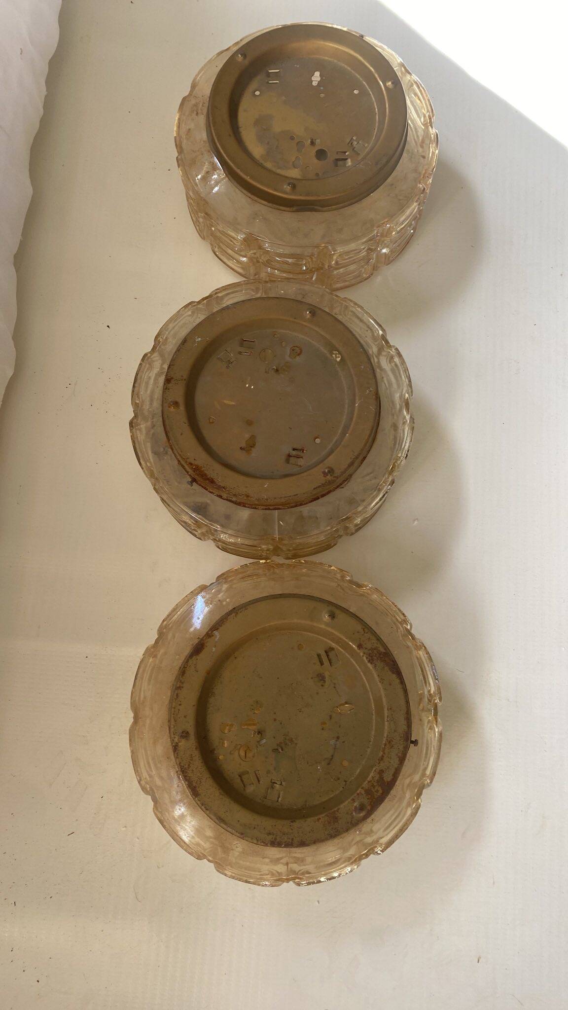 Vintage amber wall light