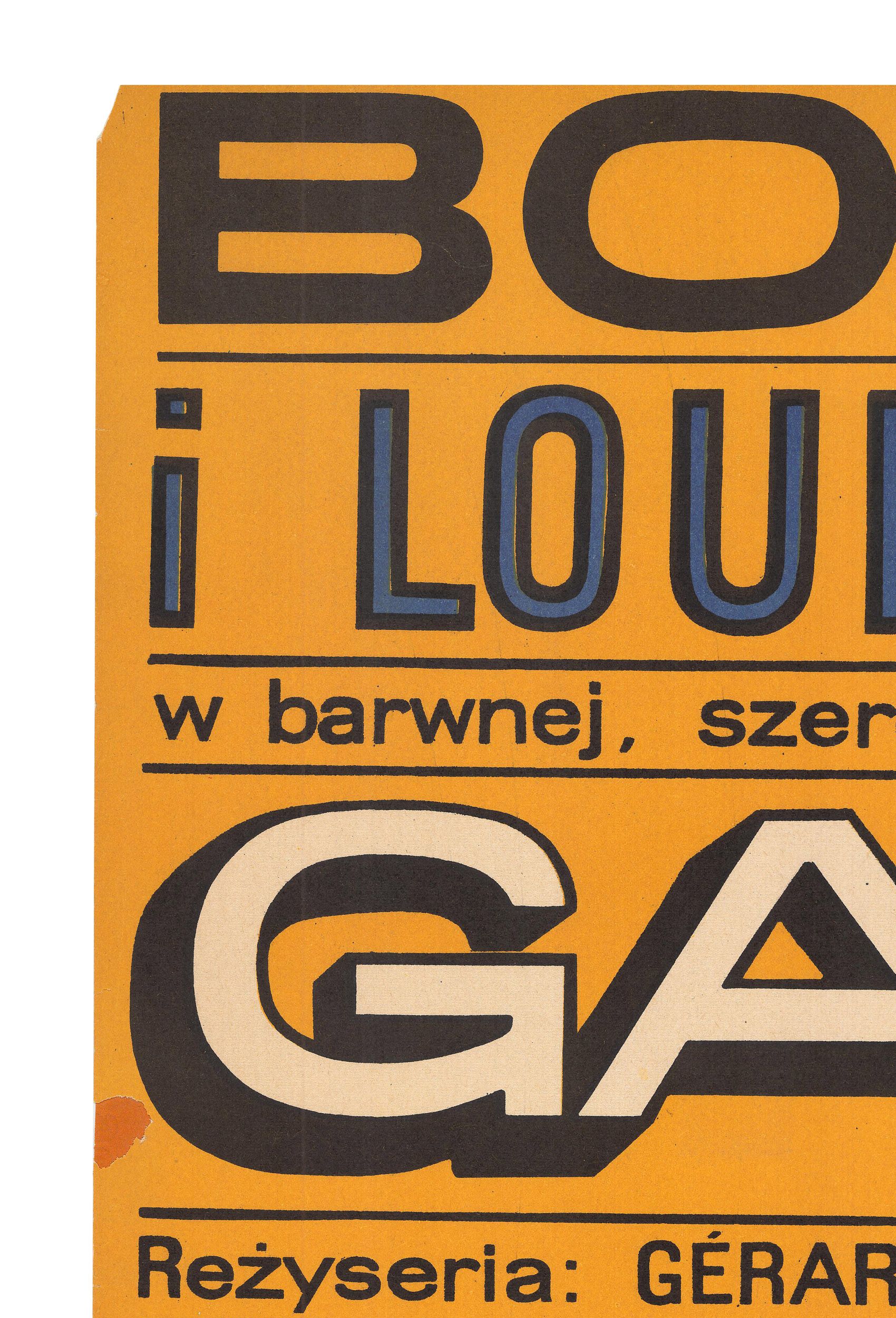 Vintage le corniaud polish movie poster by wiktor górka, 1965