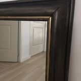 Former mirror black with gold edging 62x82cm