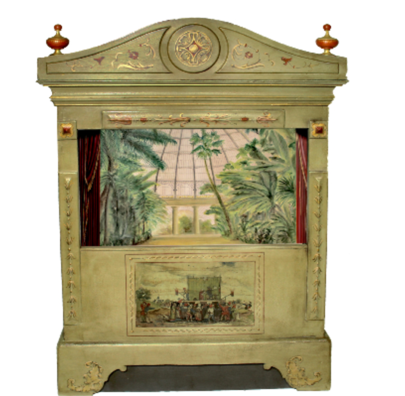 Harlequin puppet theatre