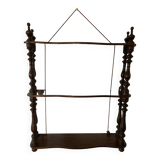 Étagère murale vintage bois tourné