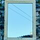 18th century painted wooden mirror
