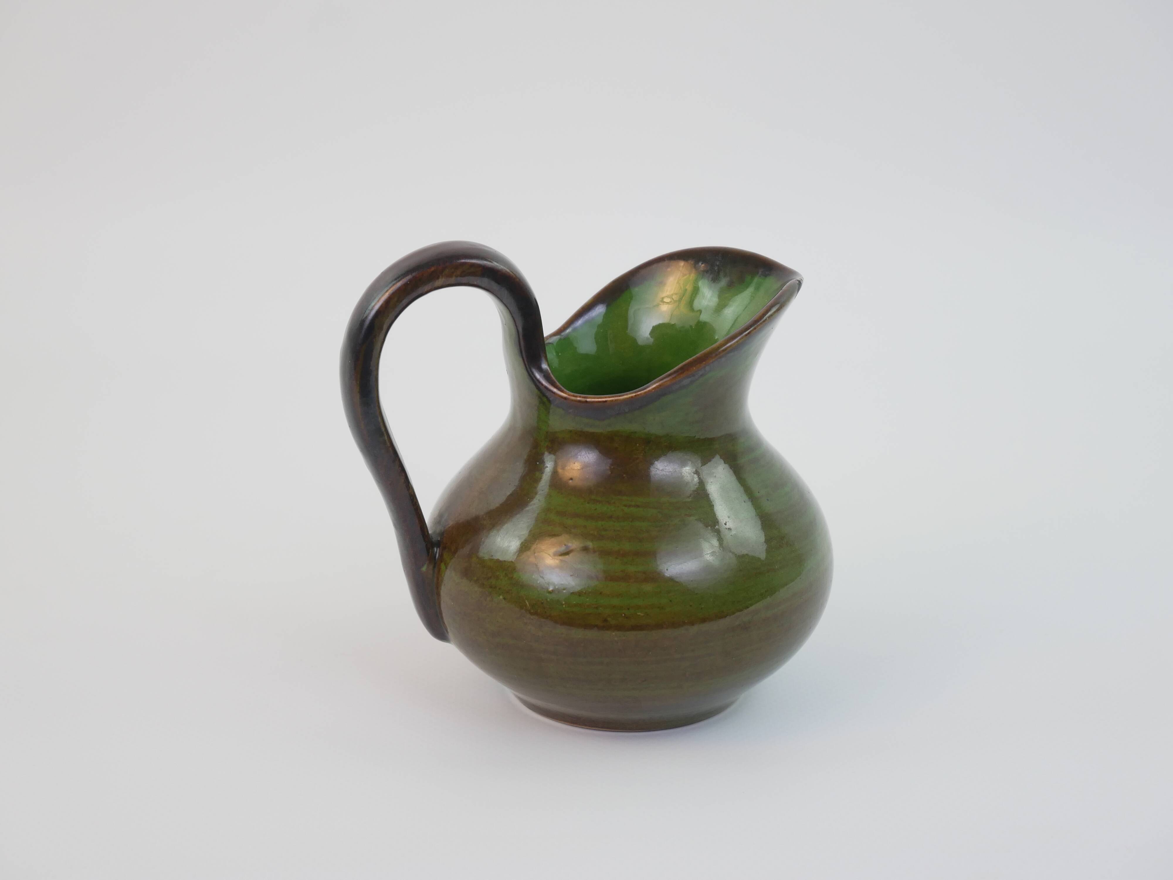 Petite verseuse / Saucière Saint Clément verte