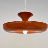 Very rare midcentury orange pendant, Denmark, 1970
