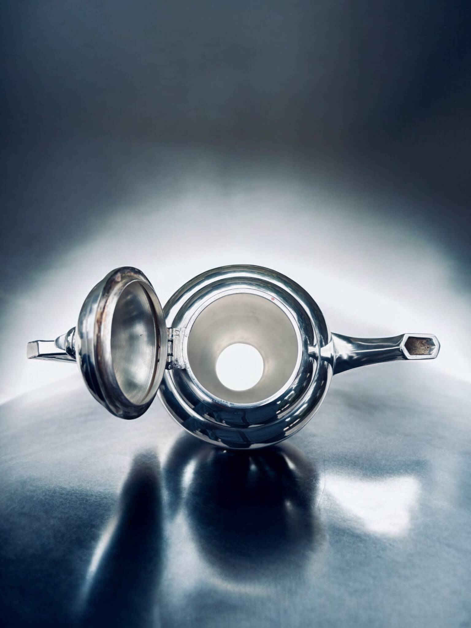 Art Deco Tea/Coffee Service Rodolphe Reysec (Silver Plated Metal)