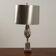 Lampe de bureau en bronze plaqué nickel de Maison Charles