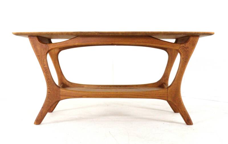 Coffee table 'Huizen' - dutch mid centiry modern design - organic shapes