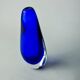 BLUE SOMMERSO VASE, MURANO GLASS, ITALY, 1970