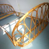 Rattan basket bed