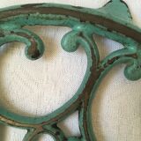 Dessous de plat en fonte vert doré