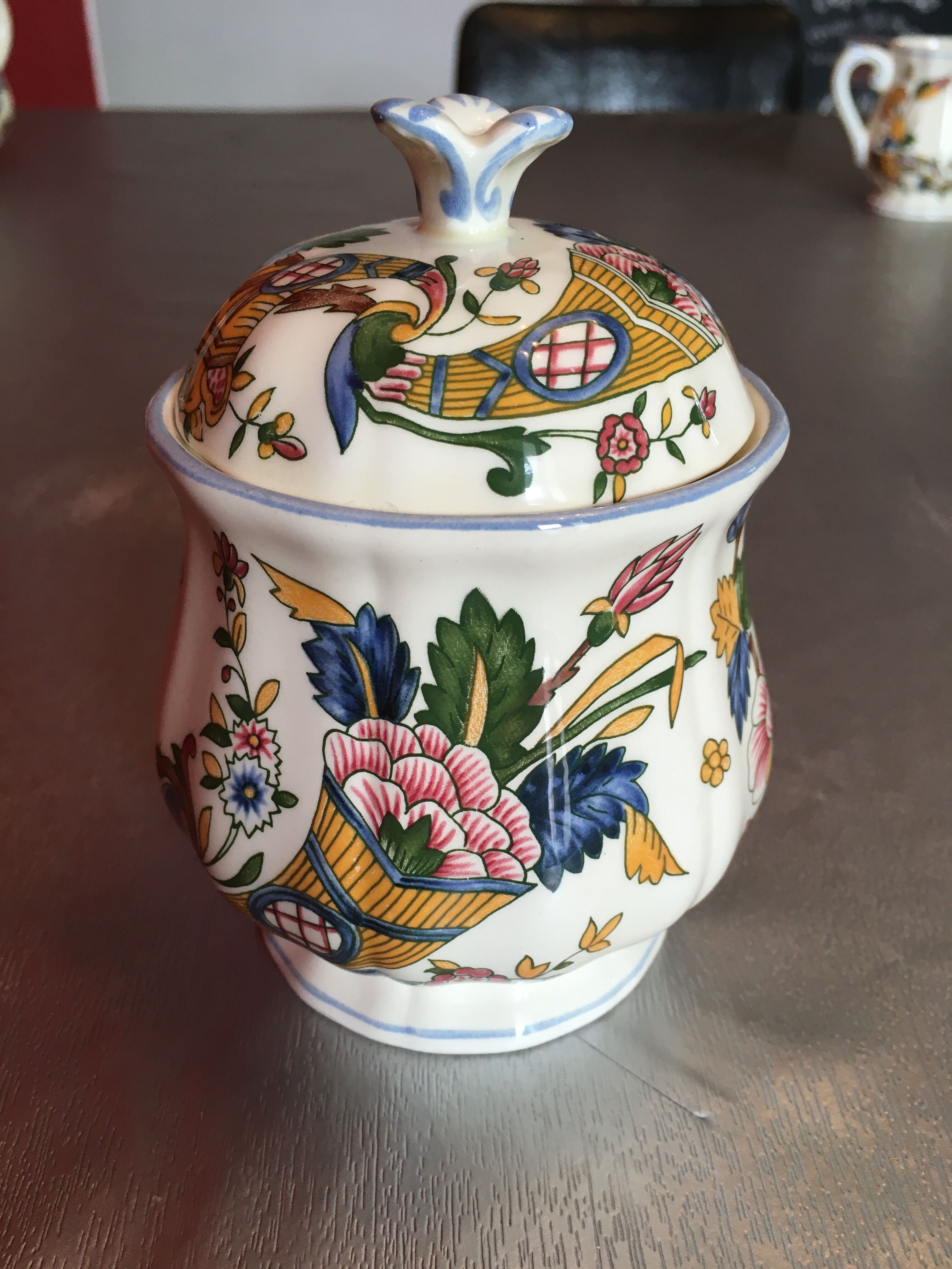 Service pieces at Gien's "The Horn of Plenty"