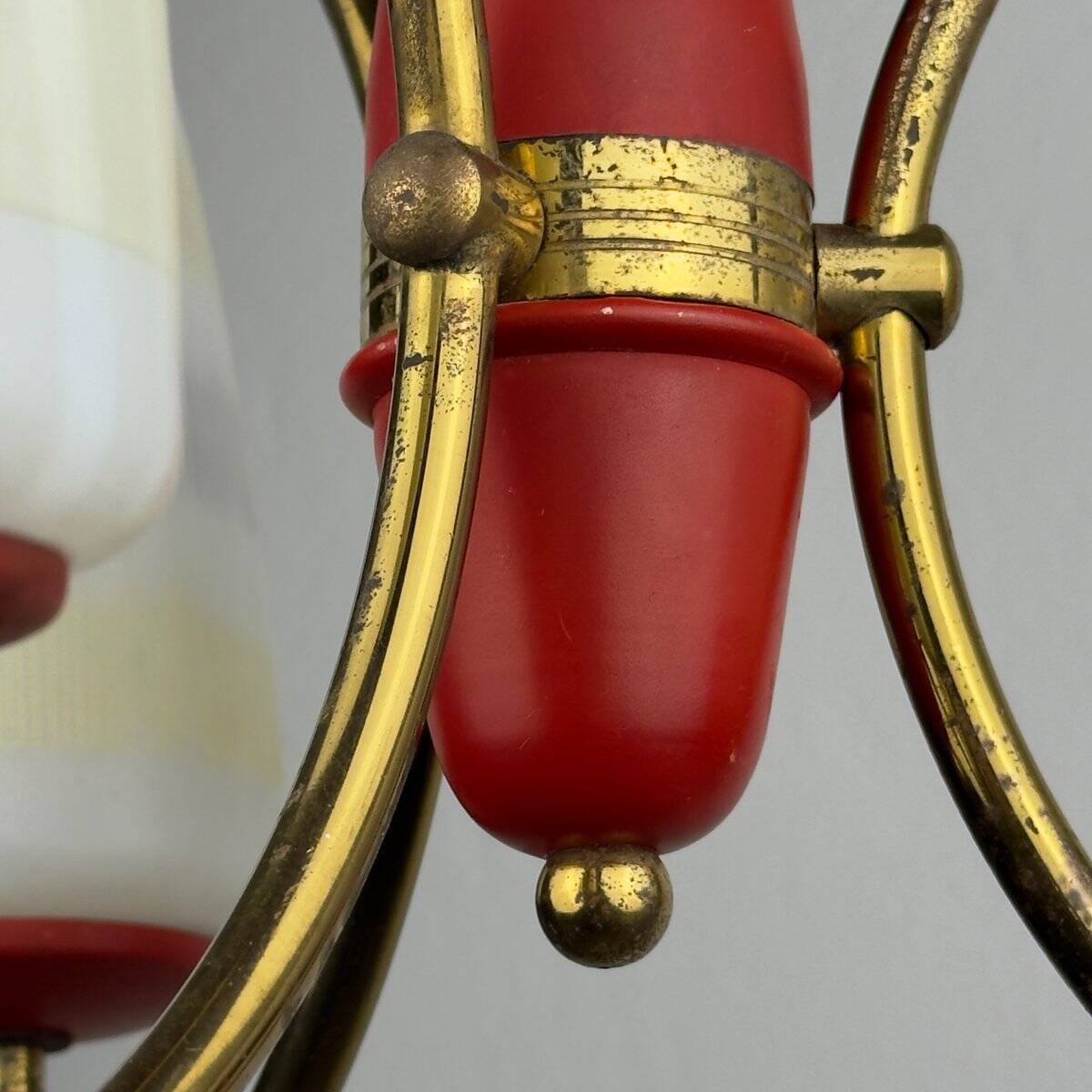 Mid-century chandelier by Stilnovo, Italy, 1940s-1950s.