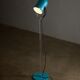 Turquoise floor lamp with plexi stem by Cosack