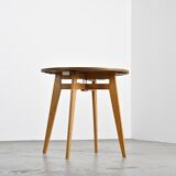 Beech dining table, France, circa 1960