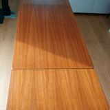 Large extendable designer dining table (seats 6 to 10), vintage, from the end of the 60s