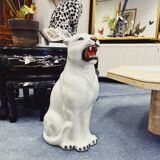White panther ceramic
