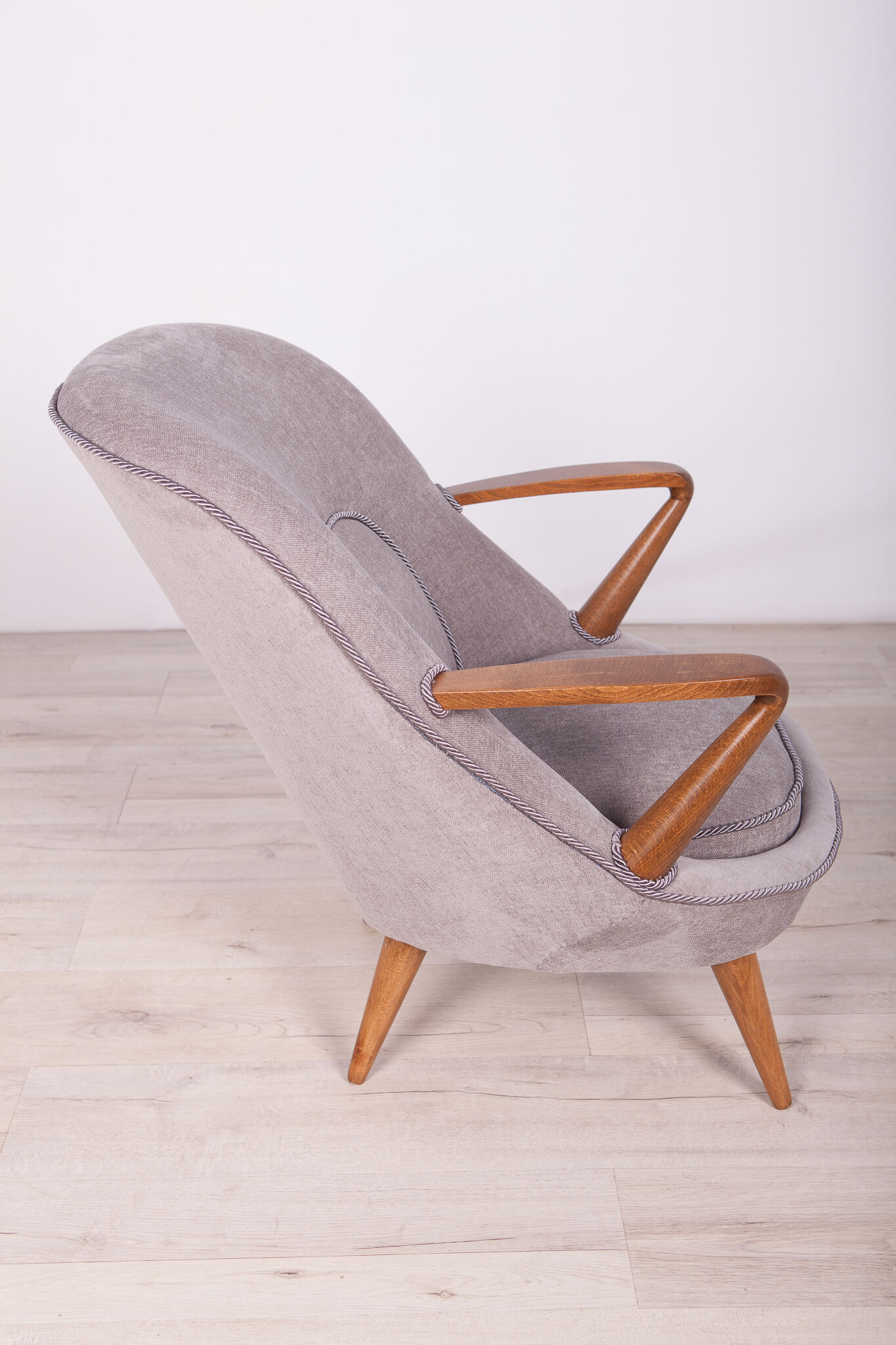 Model 345 Armchairs by J.Jędrychowicz & K.Racinowski for Poznan Furniture Factory, 1950s, Set of 2