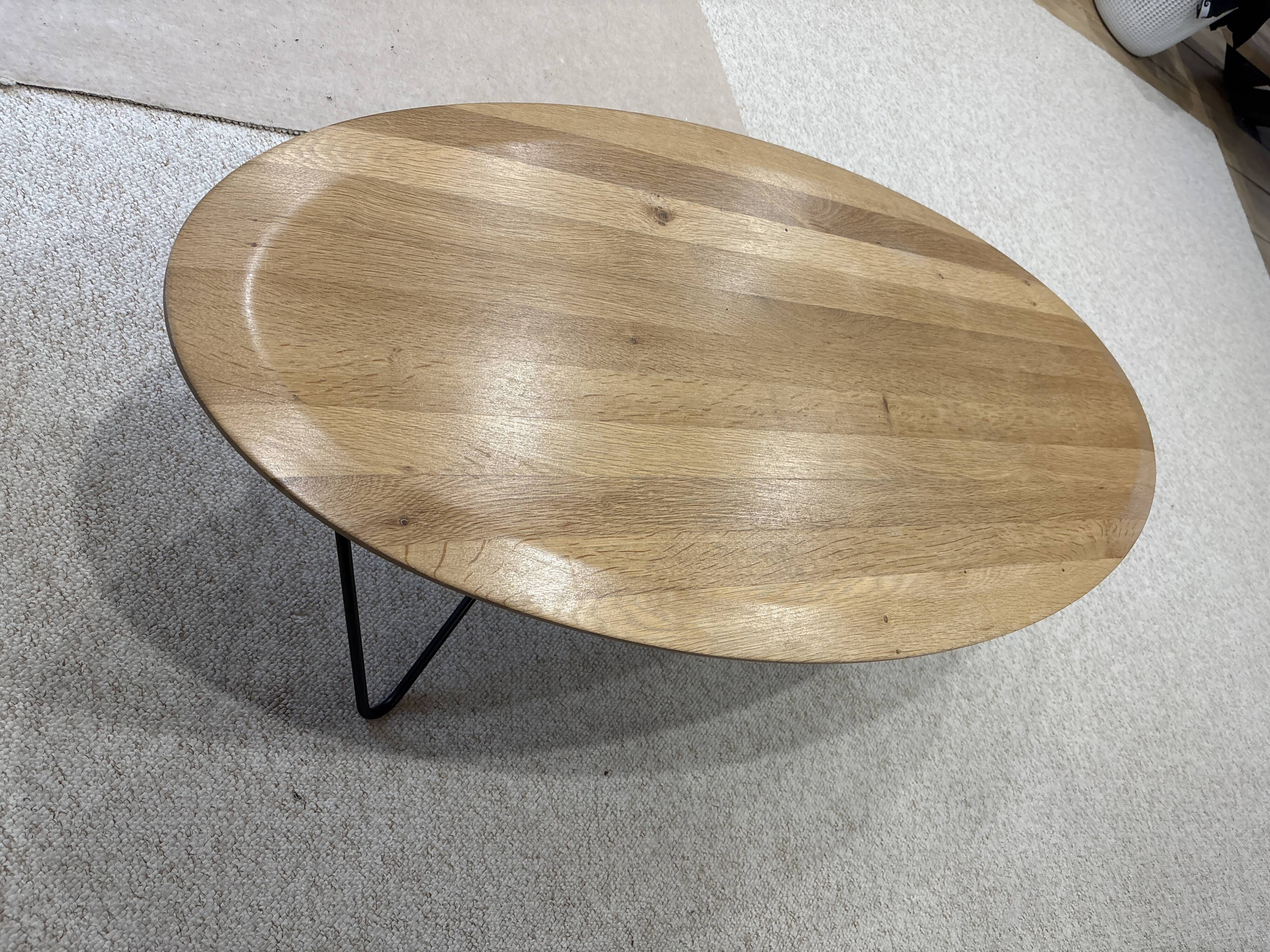 “ORB” Ethnicraft solid oak and steel