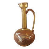 Vintage mouth-blown glass carafe
