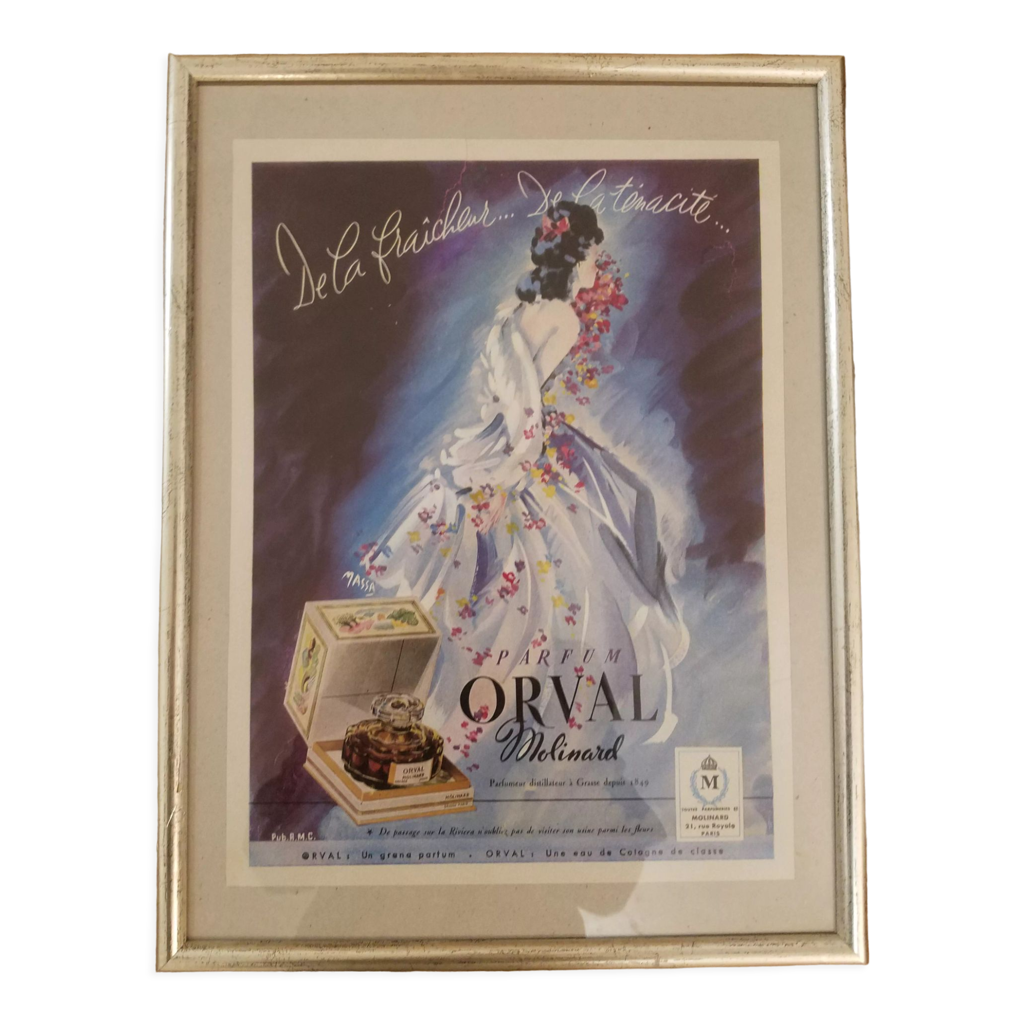 Molinard perfume framed poster