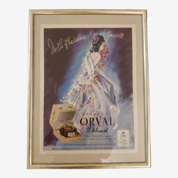 Molinard perfume framed poster